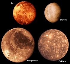 Jupiter's four main moons