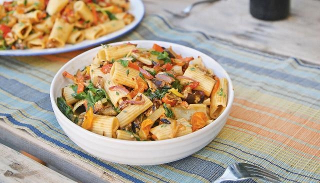 Roasted Veggies With Pasta