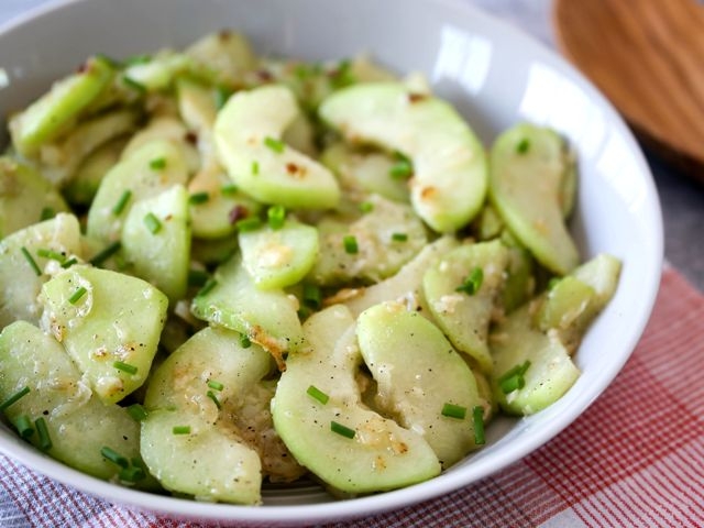 Sautéed Chayote Squash
