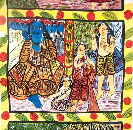   Bengal scroll paintings have enough admirers to ensure survival  