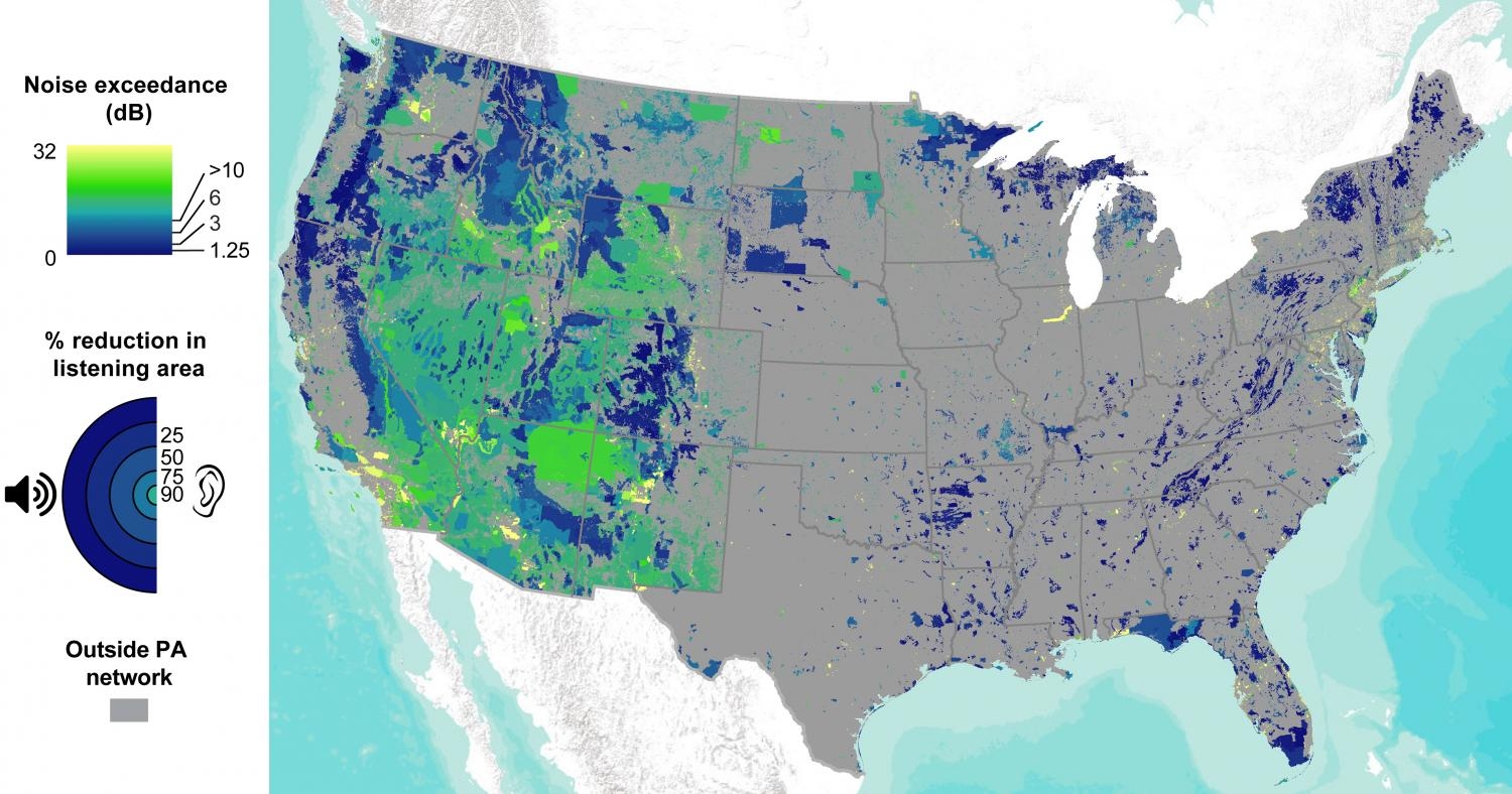 Noise pollution created by humans  pervasive  in US 