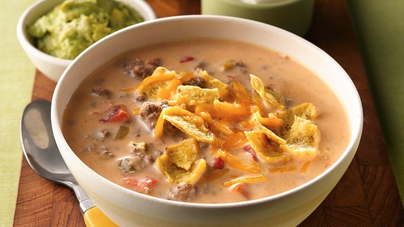 Beefy Nacho Soup