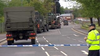   Delicate operation  at UK World War 2 bomb site 