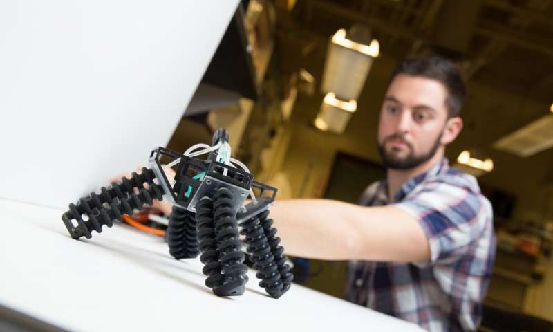  3D-printed soft, four-legged robot can walk on sand 