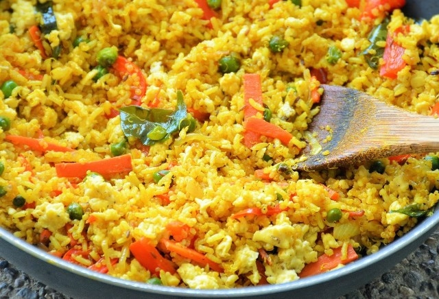Curry Fried Quinoa Rice 