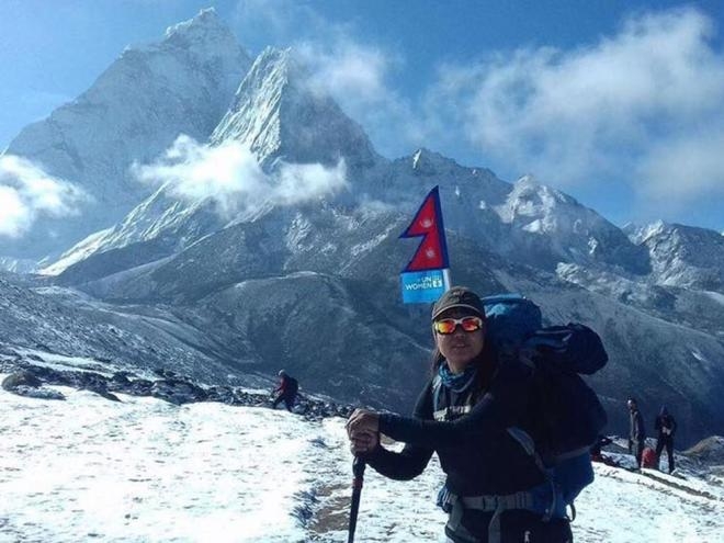  Nepali woman scales Mt Everest with message against human trafficking 