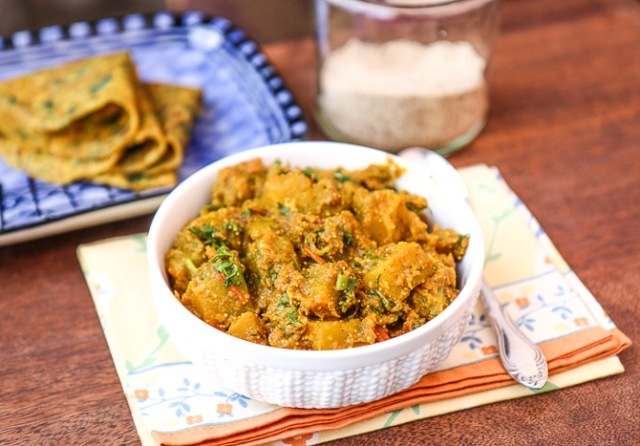 Kumror/Kaddu Posto (Spiced Pumpkin with Poppy Seeds and Tomatoes )