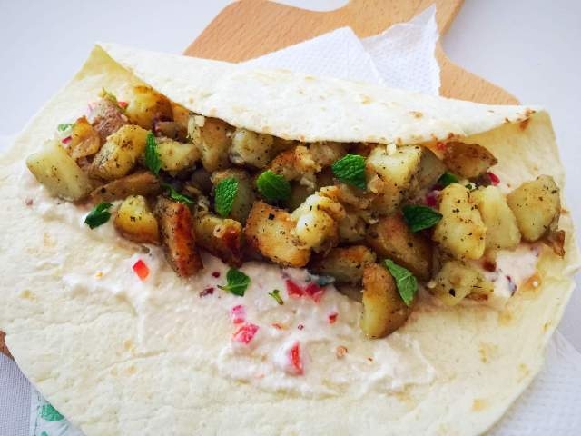 Spicy Potato Wraps 