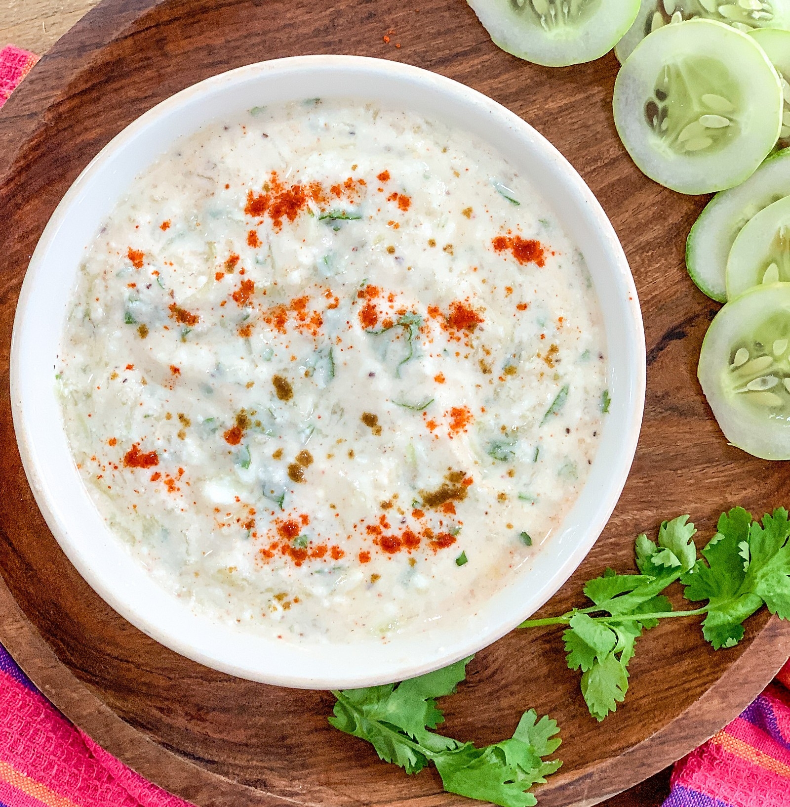 Grated Cucumber Raita 