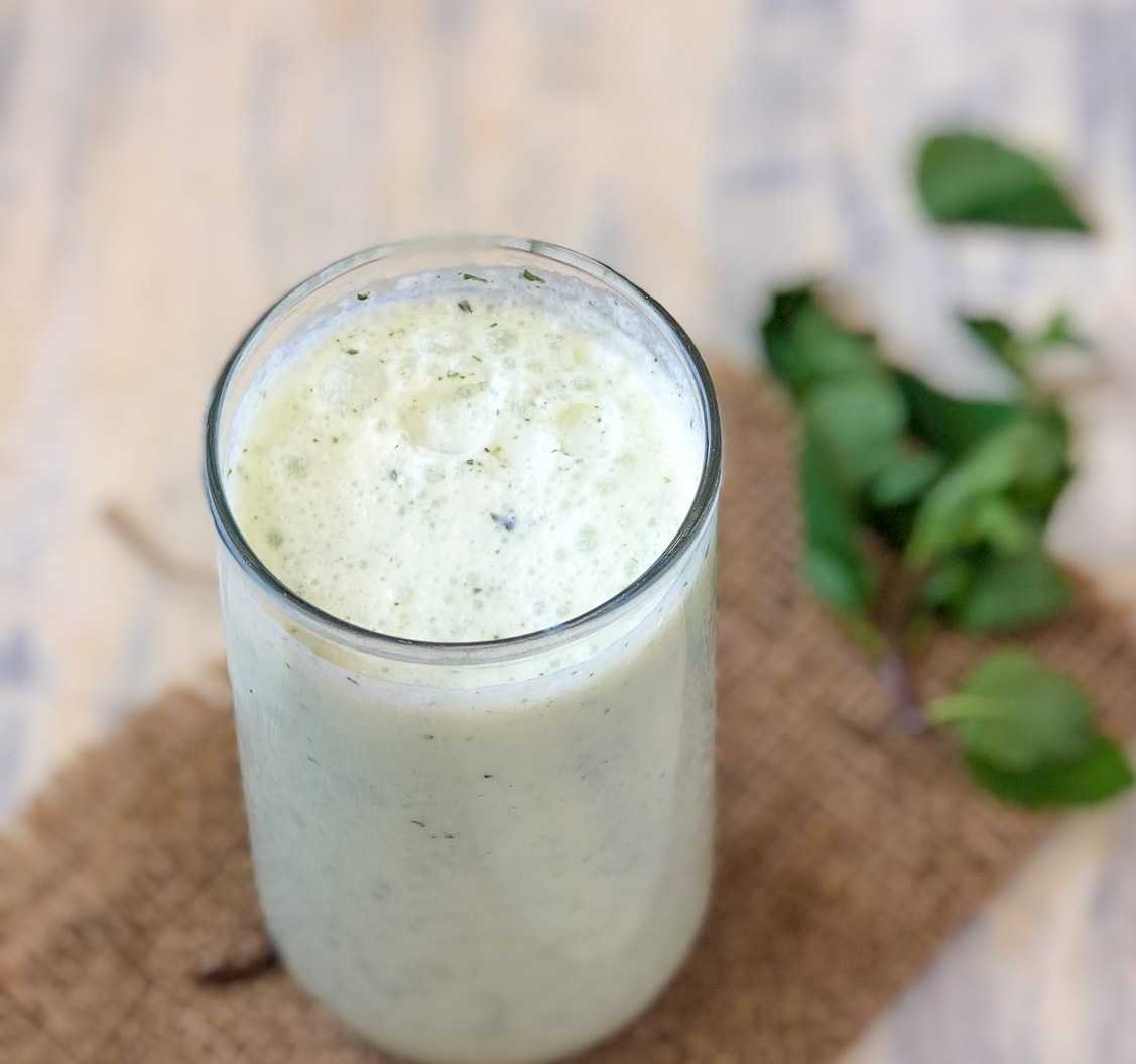 Pudina Lassi -Refreshing Pudina Lassi 