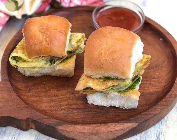 Masala Omelette Sliders - High Protein Breakfast