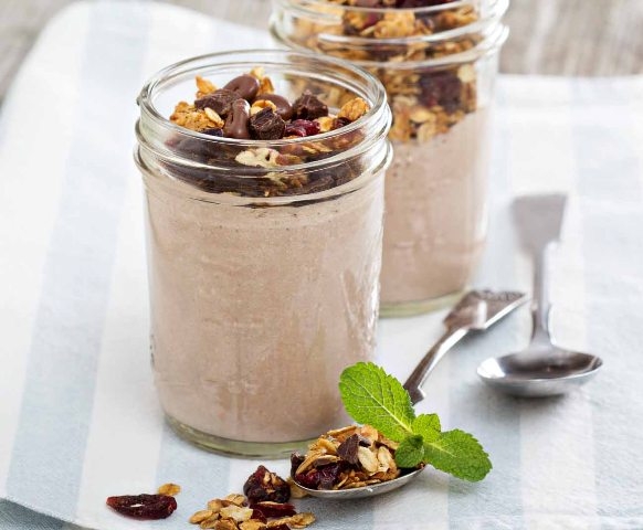 Cocoa Banana Almond Date Smoothie 