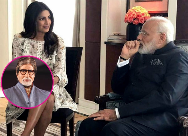 Amitabh Bachchan forgets about the letter when he mentions: May the size of your skirt let not define your character.Poor Priyanka Chopra!
