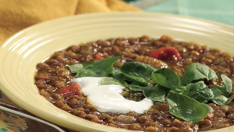 Slow-Cooker Curried Lentil Soup