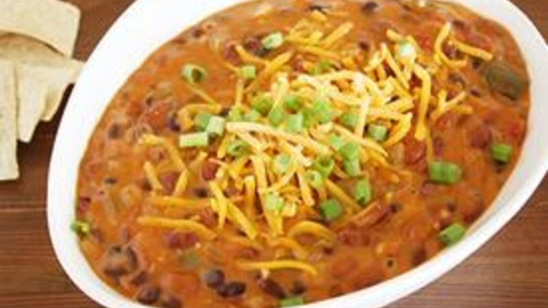 Slow-Cooker Vegetarian Chili Con Queso