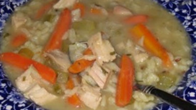 Smokey Turkey Wild Rice Soup