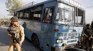  CRPF vehicle attacked in Kashmir 