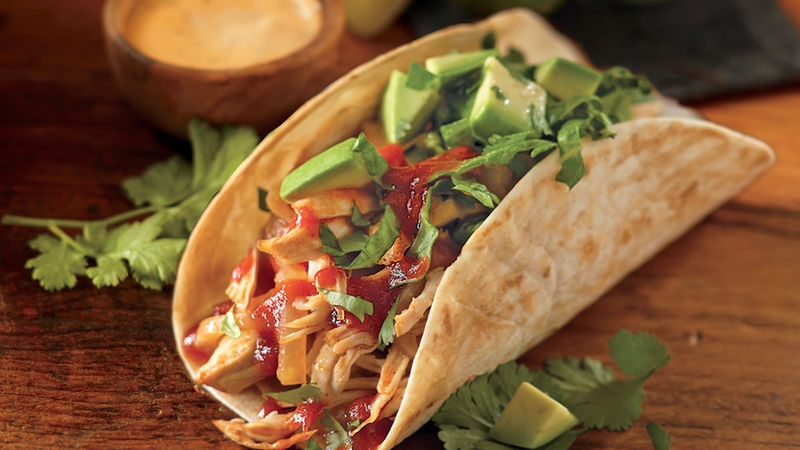 Chipotle Chicken Soft Tacos 