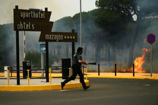  Firemen battle blaze near Spain s wildlife park 