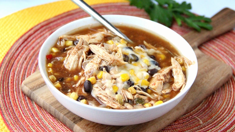 Slow-Cooker BBQ Chicken Soup