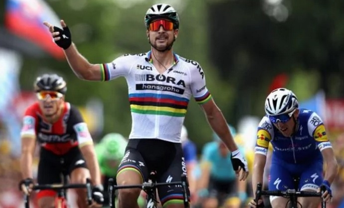 In an unbelievable event, Sagan who was announced as Tour de France 3rd stage winner is now declared disqualified.