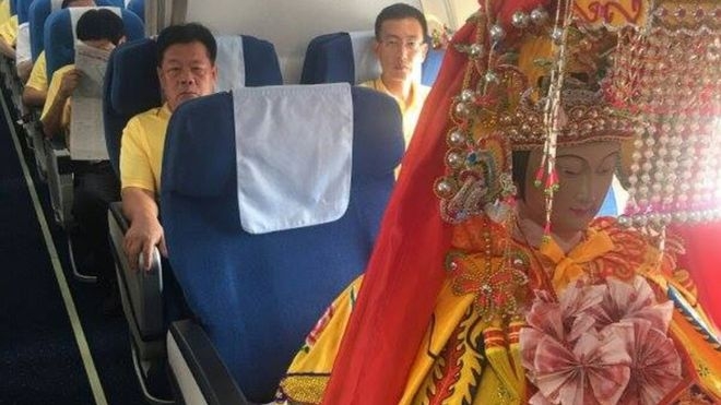  Chinese deities flown on business class to Malaysia 