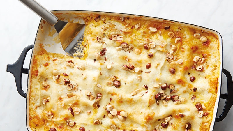 Butternut Squash, Hazelnut and Fontina Lasagna 