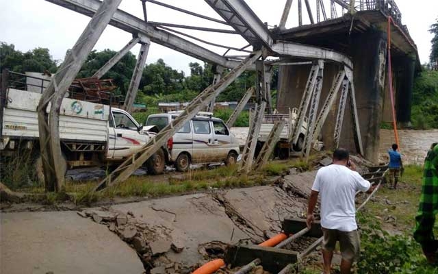  Four killed as bridge collapses in Nagaland 
