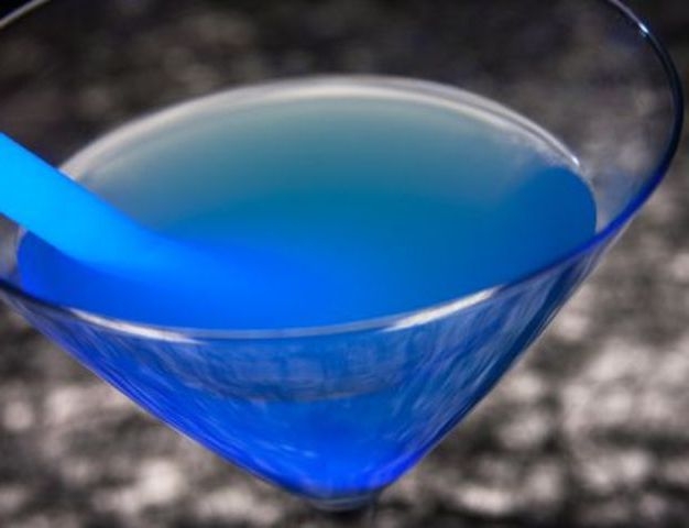 Blue Curacao Martini Cocktail