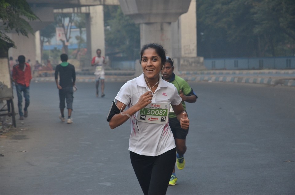  An Indian mother who started running marathon in her 40s 
