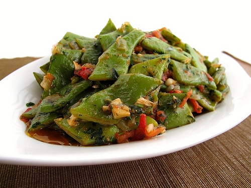 Lebanese-Style Green Beans in Olive Oil