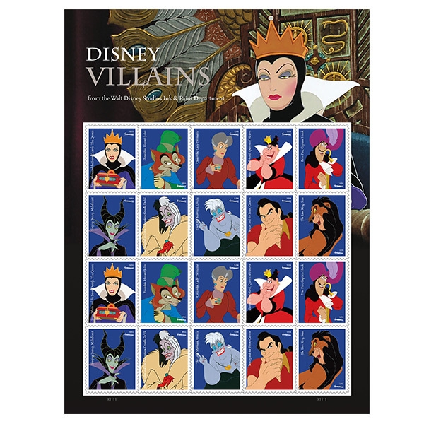  Disney villains feature on new US postage stamps 