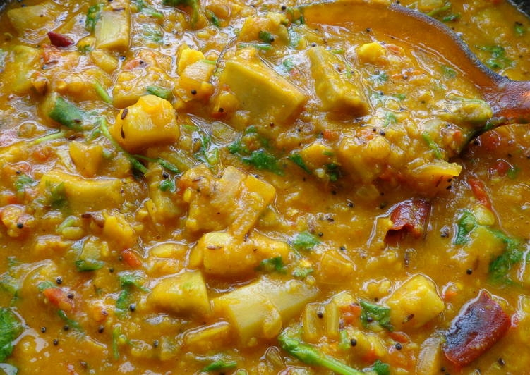 Lauki Dal (Bottlegourd lentil curry) 