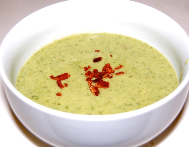 Kohlrabi Cheese Soup with Bacon