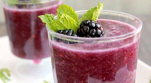 Frozen Blackberry Mint Julep