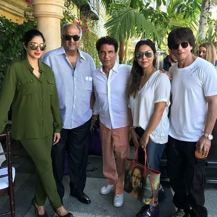 Soaking up the California sun  Khans and Kapoors a beautiful rendezvous!