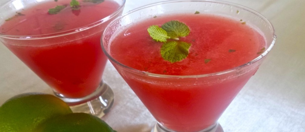 Watermelon-Basil Lime Cooler Chunks