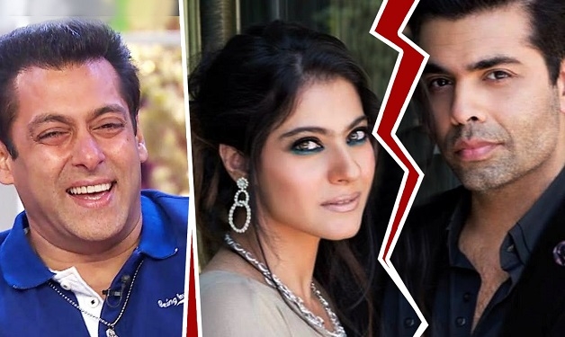 Kajol Hugs Salman Khan and moves on ignoring Karan Johar,  seem feud is fiery on!