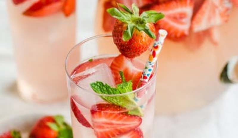 Strawberry Rum Basil Mojito