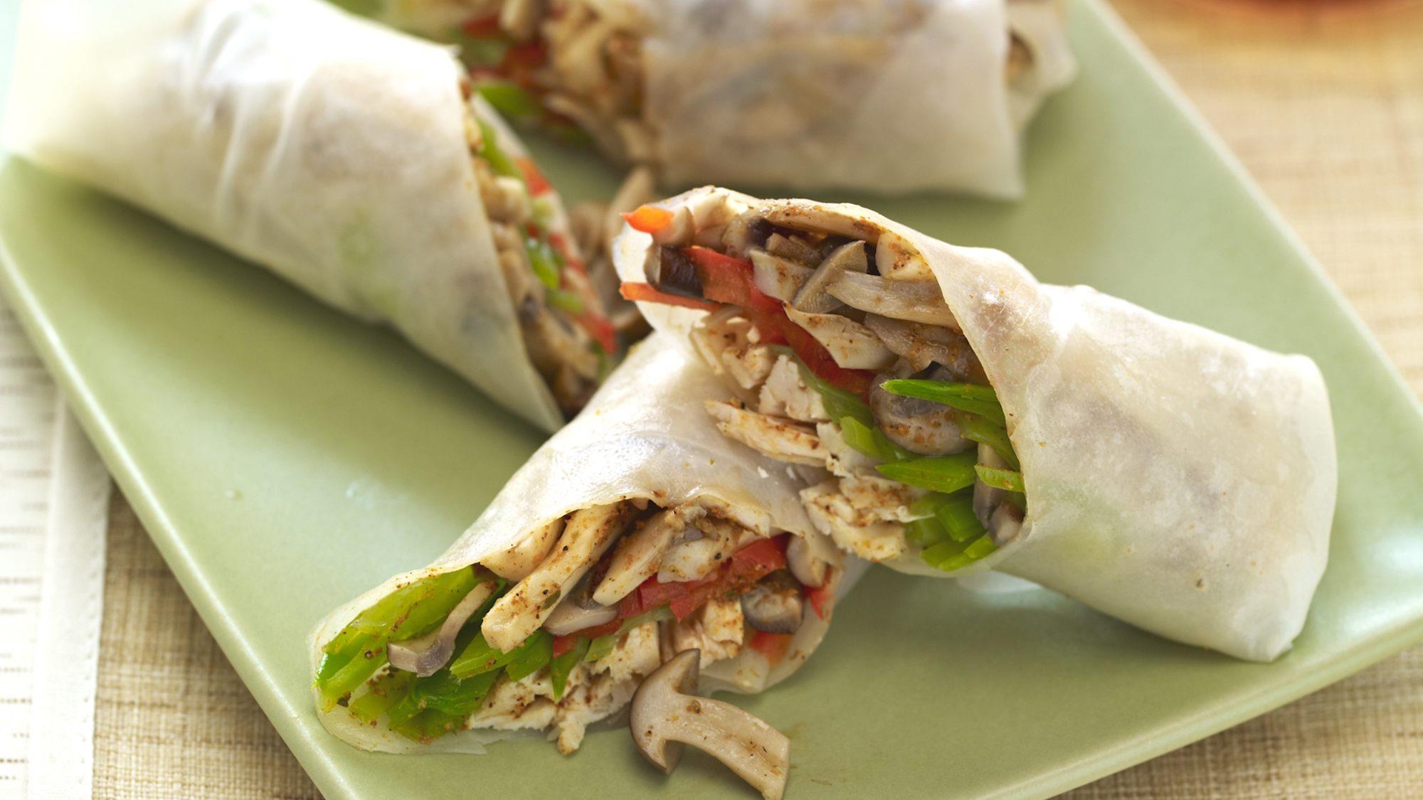 Mushroom Spring Rolls