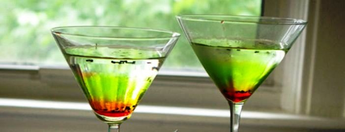 Kiwi-Strawberry Vodka Martini