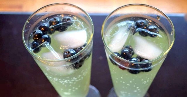 Limoncello Party Punch with Fresh Mint