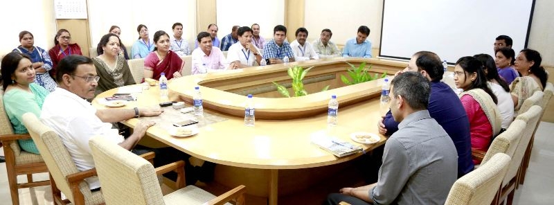 Additional Collectors on mid career training meet Chief Secretary