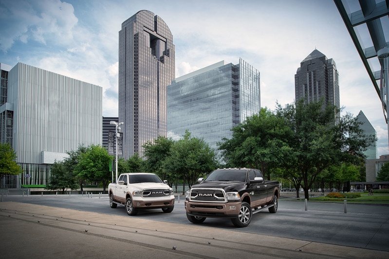 Ram today unveiled new-for-2018 updates to two of its most popular models. Laramie Longhorn Southfork and Heavy Duty Lone Star Silver 