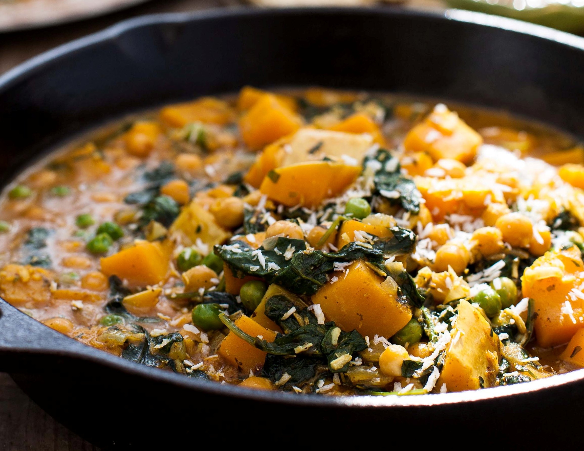 Chickpea and Butternut Squash Curry 