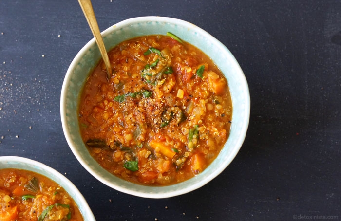 Lentil, Kale & Quinoa Stew