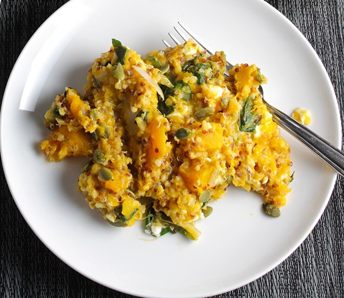 Butternut Squash And Quinoa Casserole 