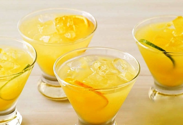 Lemon and Orange Champagne Punch
