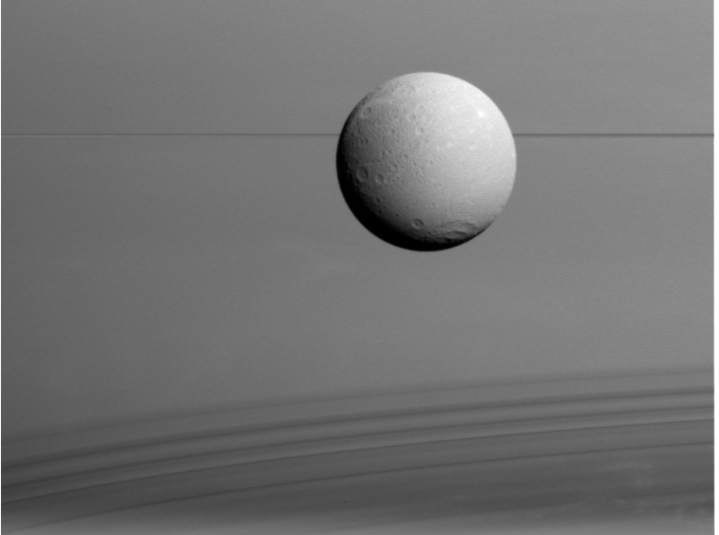  7 moons work together to keep Saturn s largest ring in place 