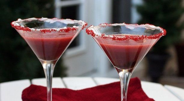 Red Velvet Chocolate-Flavor Cake Martini